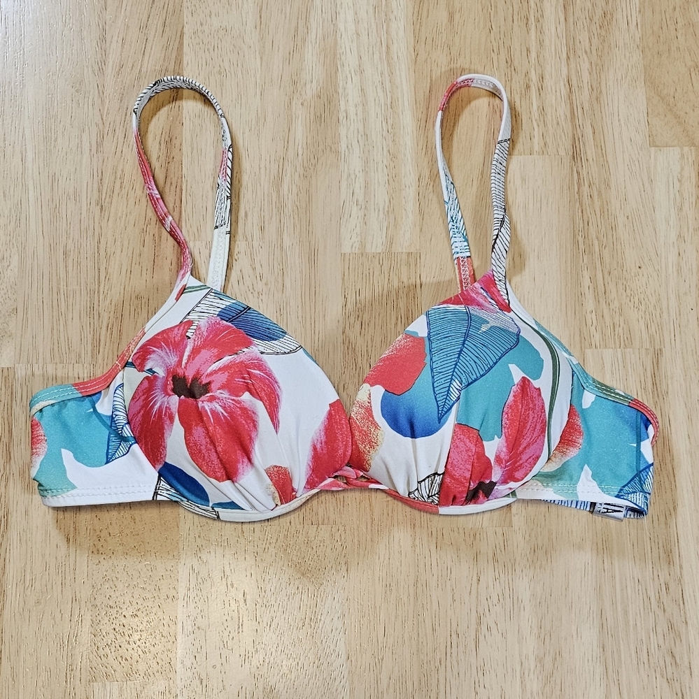 Athena Floral Bikini Top